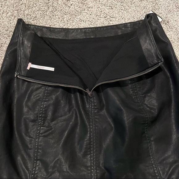 Free People Faux Leather Mini Skirt - Picture 5 of 7